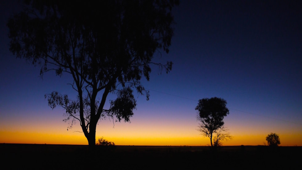 Sunset Outback somewhere near Plain Creek