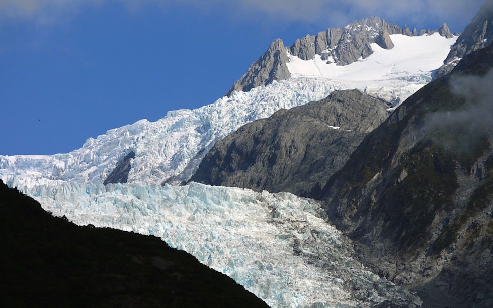 Überwältigender Gipfelbereich Franz Josef Gletscher - Westland National Park - Südinsel Neuseeland