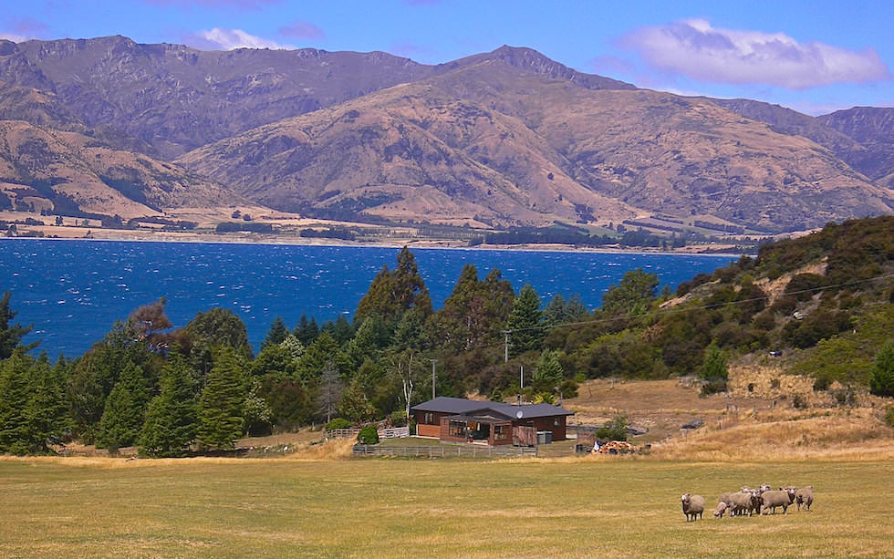 Lake Hawea in Otago Region New Zealand