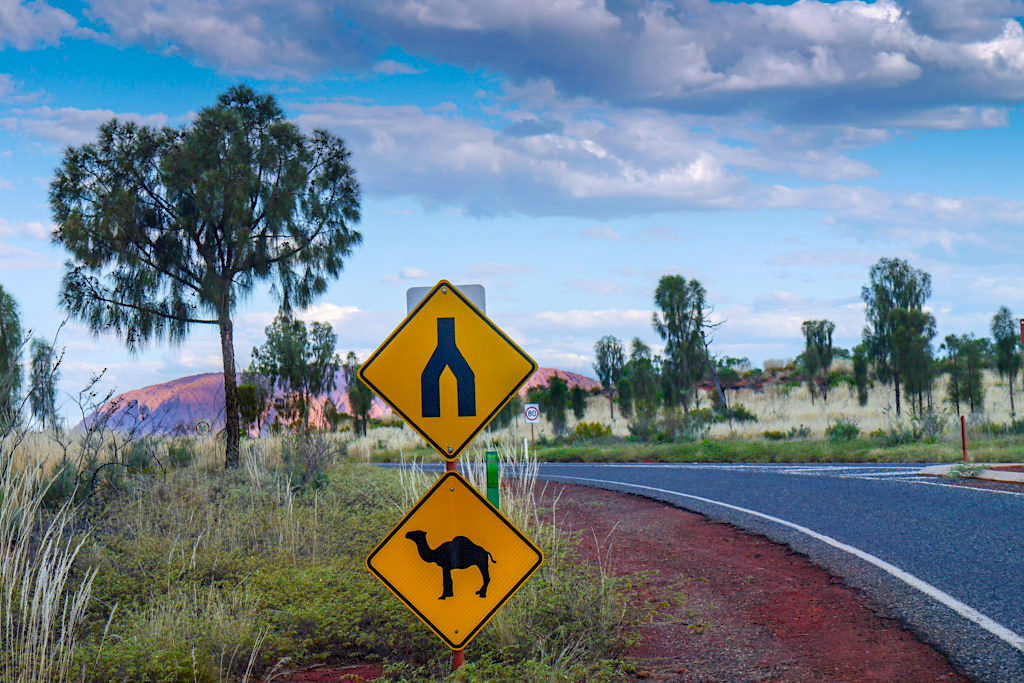 Uluru / Ayers Rock- Eingang zum Nationalpark - Northern Territory