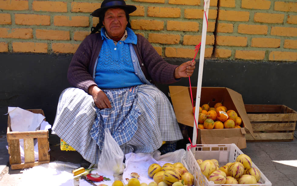 Huancayo Sonntagsmarkt in der Hocheebene Peru - Altiplano
