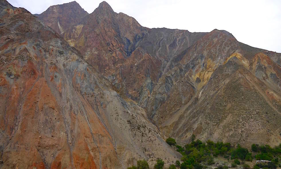 Bunte Berge - Canon del Pato - Entenschlucht - von Caraz nach Chimbote in Peru