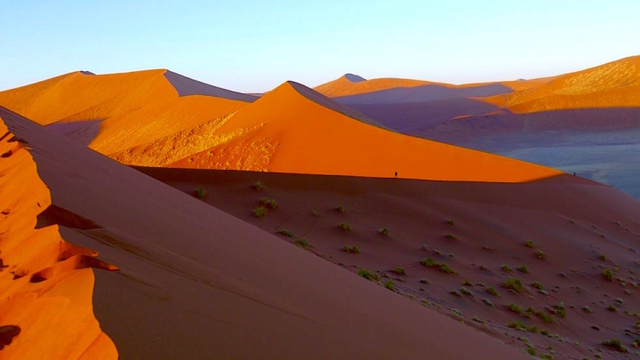 Dune 45 bei Sonnenaufgang - Namib Wüste - Die schönsten Namibia Sanddünen - Afrika