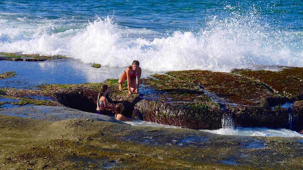 Rock Pools in Angourie - Yamba -Clarence Coast - New South Wales Australien