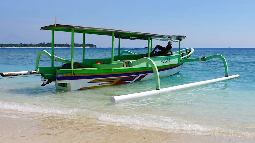 Boot am Strand - Gili Meno Insel Indonesien