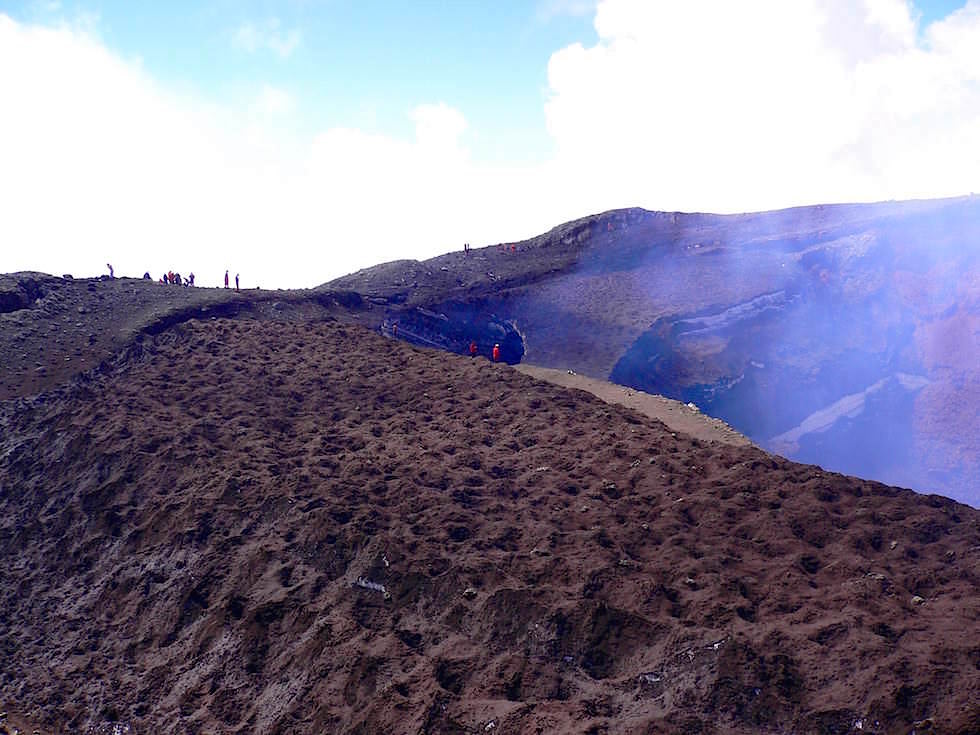Am Krater -Vulkan Villarrica - Pucon - Chile