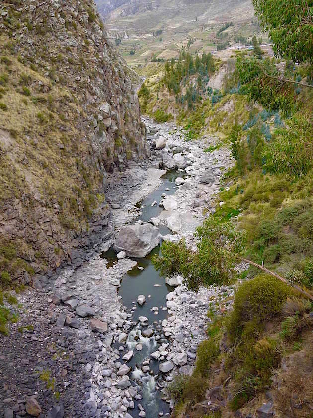 Inka Bridge Colca Canyon Chivay Peru