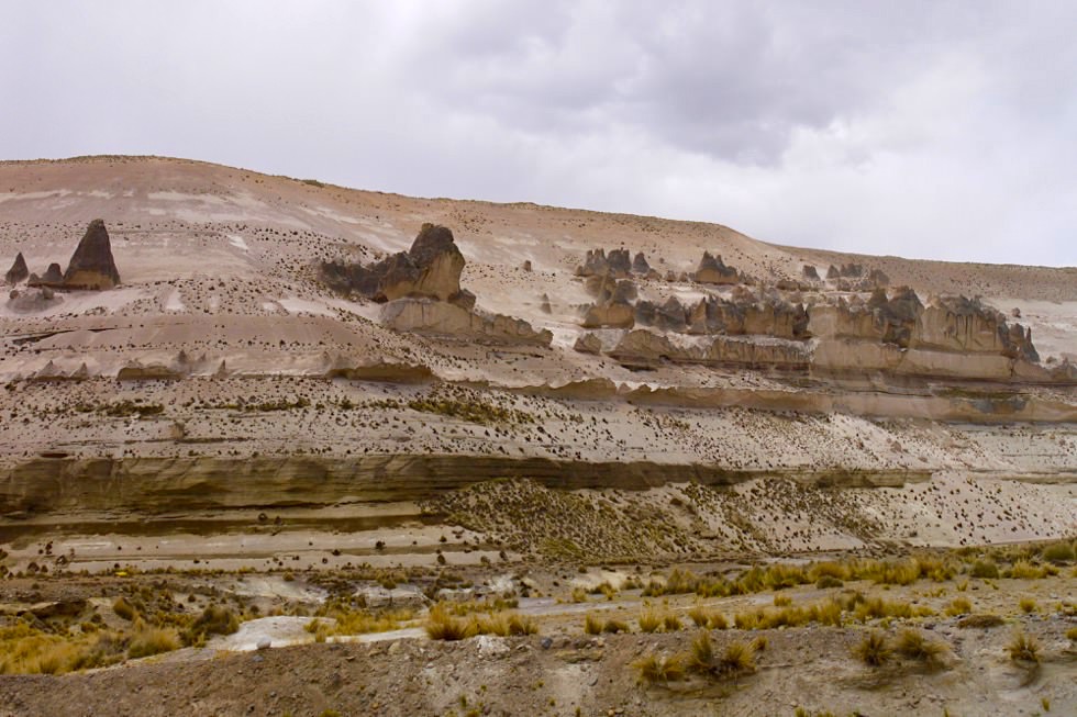 Patahuasi - seltsame Steinformationen im Salinas & Aguada Blanca National Reserve - Chivay - Peru