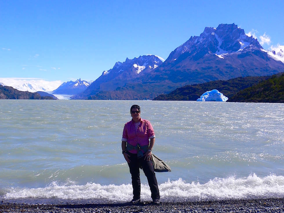 Kiesbank am Lago Grey - Torres del Paine Nationalpark - Patagonien, Süd-Chile