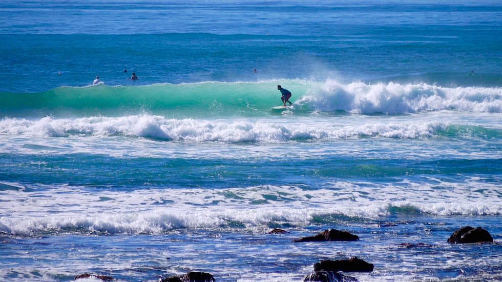 Wellen Surfen Moffat Beach Queensland