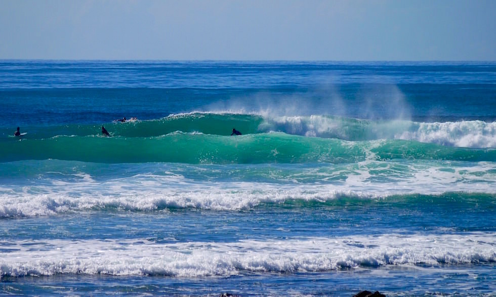Wellen Wind Surfen Moffat Beach Queensland