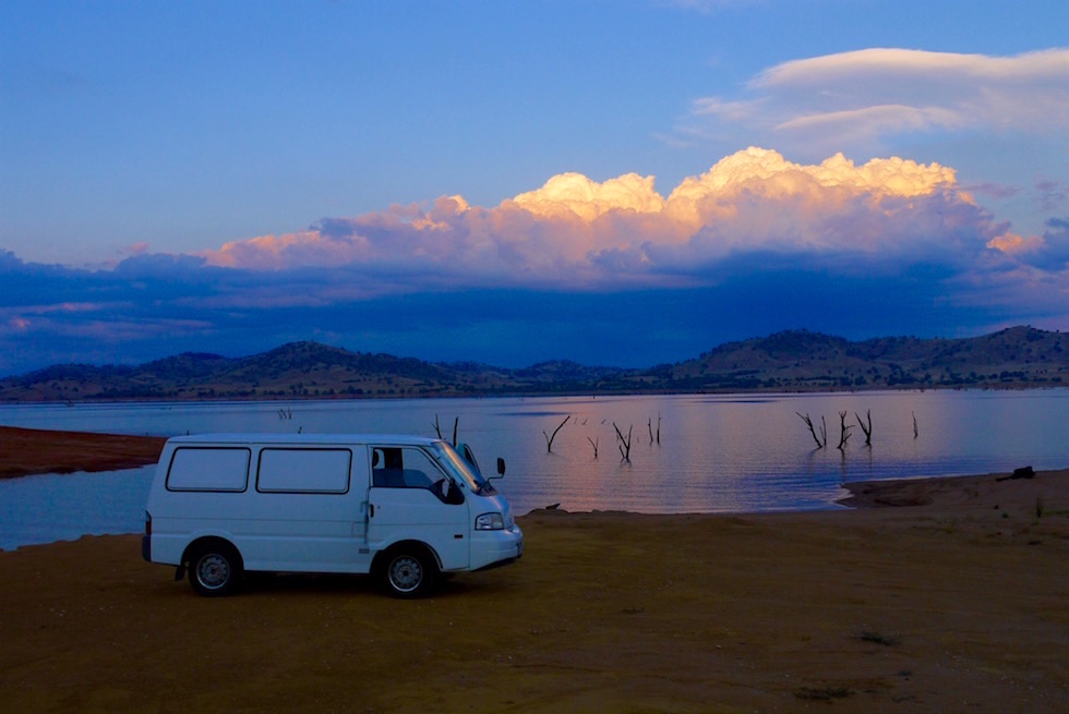 Sonnenuntergang am Lake Hume - Victoria