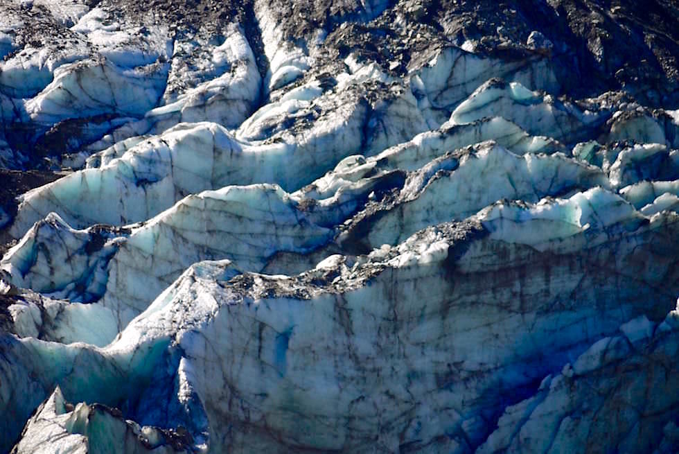 Untere Gletscherspalten - Fox Glacier - Neuseeland Südinsel