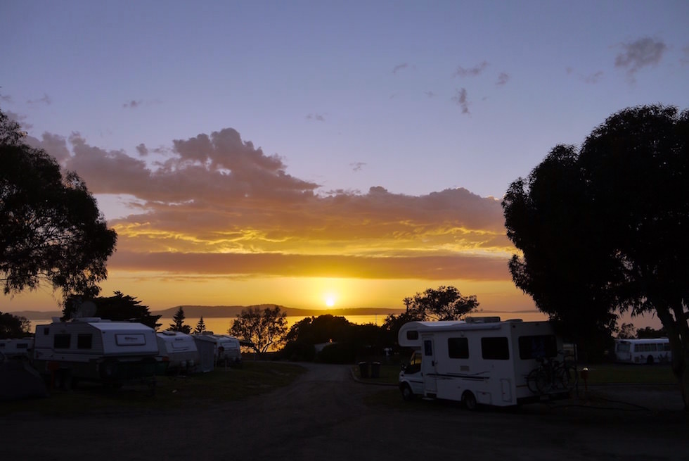 Sonnenuntergang - Port Lincoln Tourist Park - South Australia