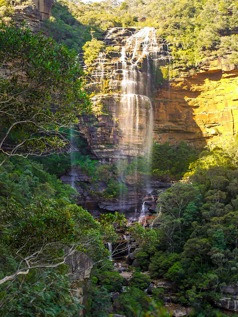 Wentworth Falls - die oberen Stufen des Wasserfalls - Blue Mountains, New South Wales