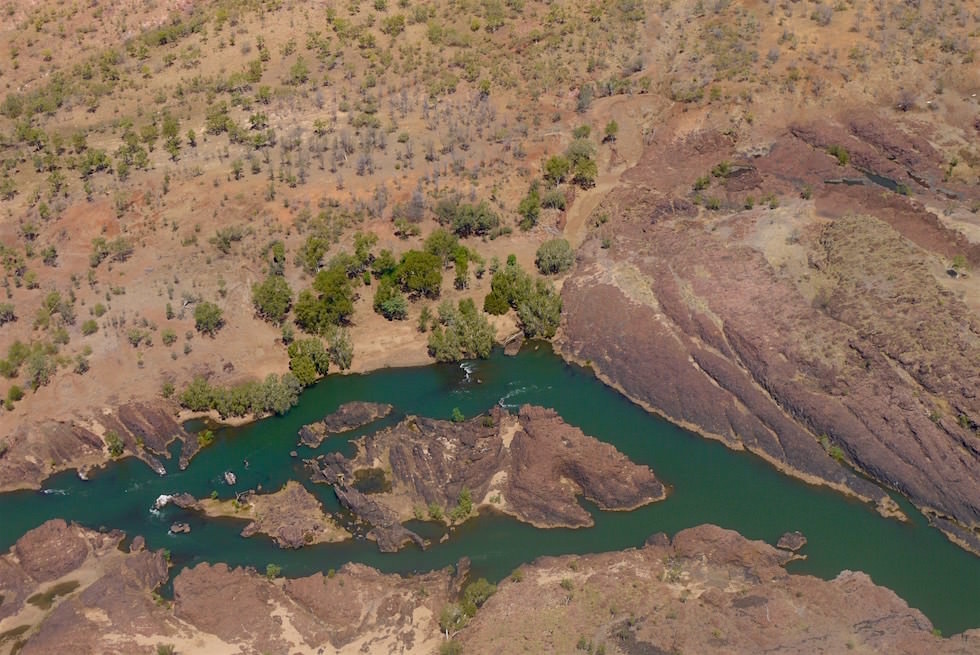 Stromschnellen Lower Ord River - Kingfisher Scenic Flight - Kimberley - Western Australia