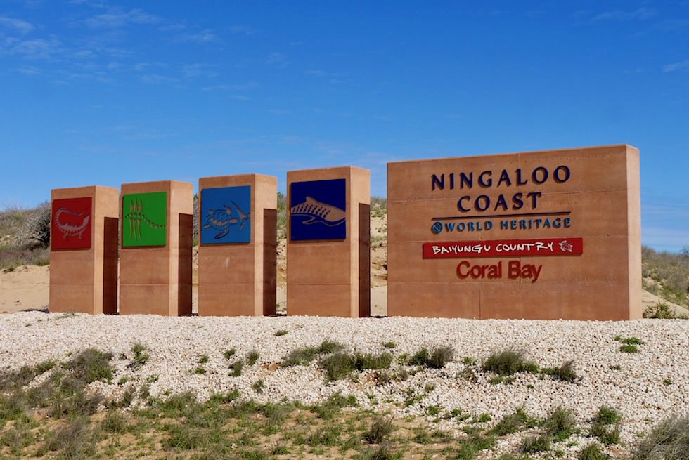 Coral Bay Entrance - Western Australia