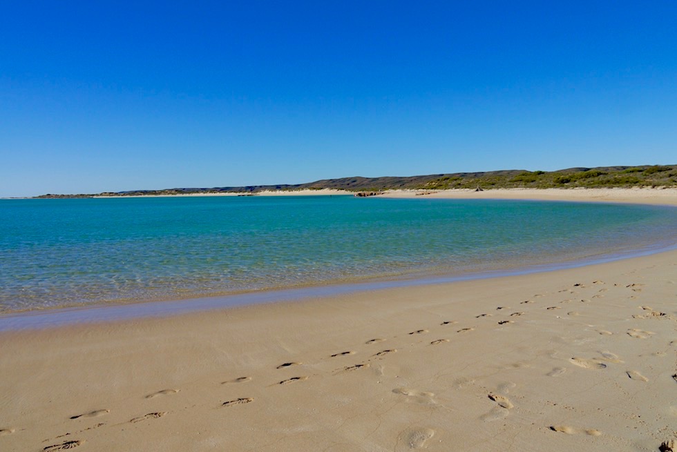 Zauberschöner ewig weiter Sandstrand am Sandy Bay - Cape Range National Park - North West Cape & Exmouth - Western Australia