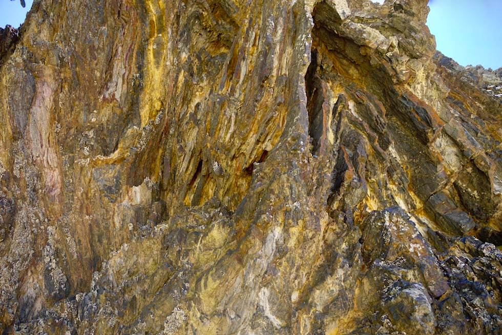 Glasshouse Rocks - Zick-Zack-Faltung oder Ziehharmonika-Felsen - Narooma - New South Wales