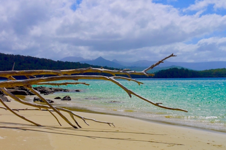 Überwältigende Sonnen-Wolken-Stimmung: Recherche Bay bei Cockle Creek - Tasmanien
