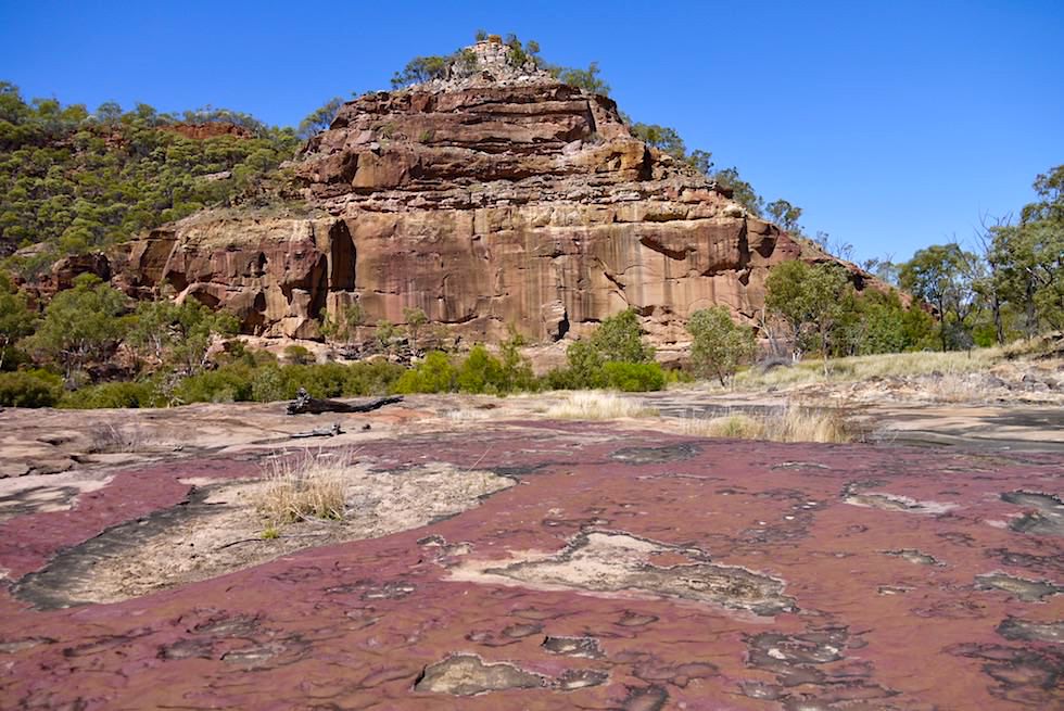 Porcupine Gorge - Fels-Pyramide & uralter Warang Sandstein - Outback Queensland