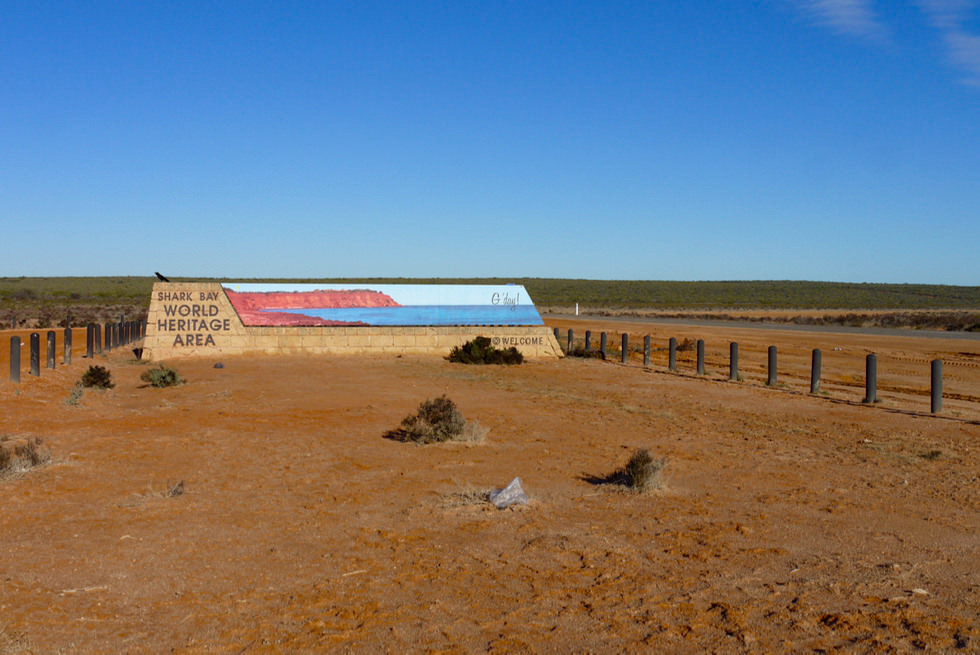 Shark Bay World Heritage Area - Eingang - Western Australia