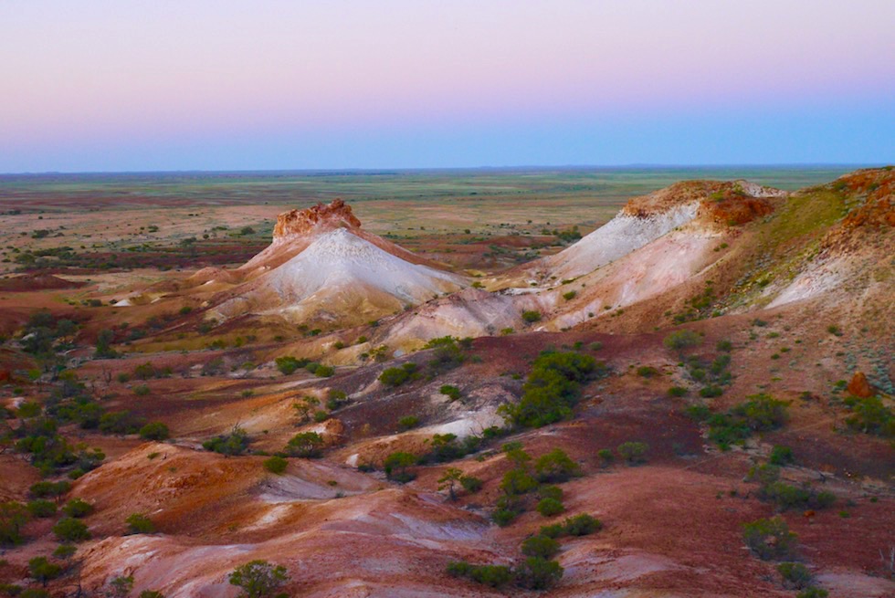 The Breakaways nach Sonnenuntergang - Coober Pedy - South Australia