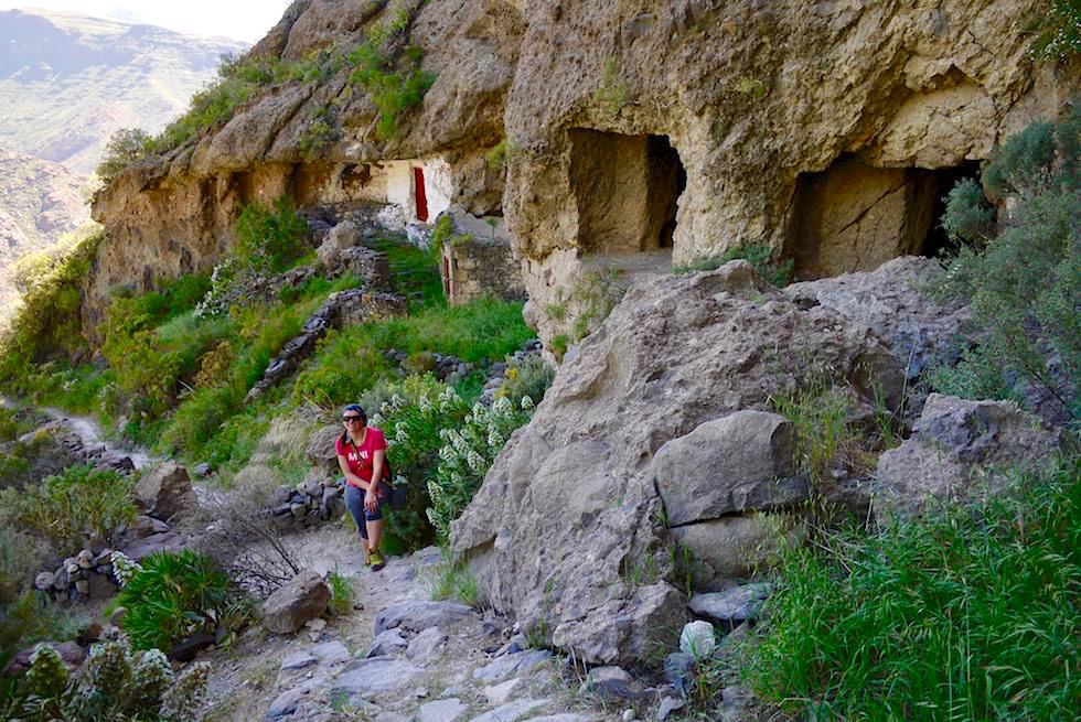 Acusa Seca - Wanderung entlang Höhlenhäuser - Artenara - Gran Canaria