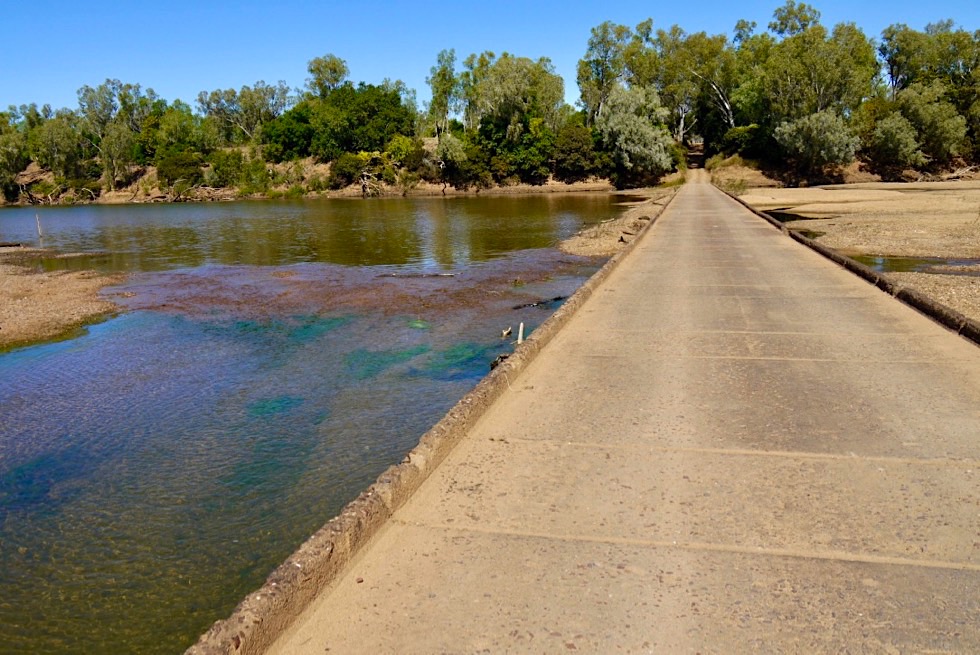 Fitzroy River Crossing von 1935 - Flache Beton-Brücke - Kimberley - Western Australia