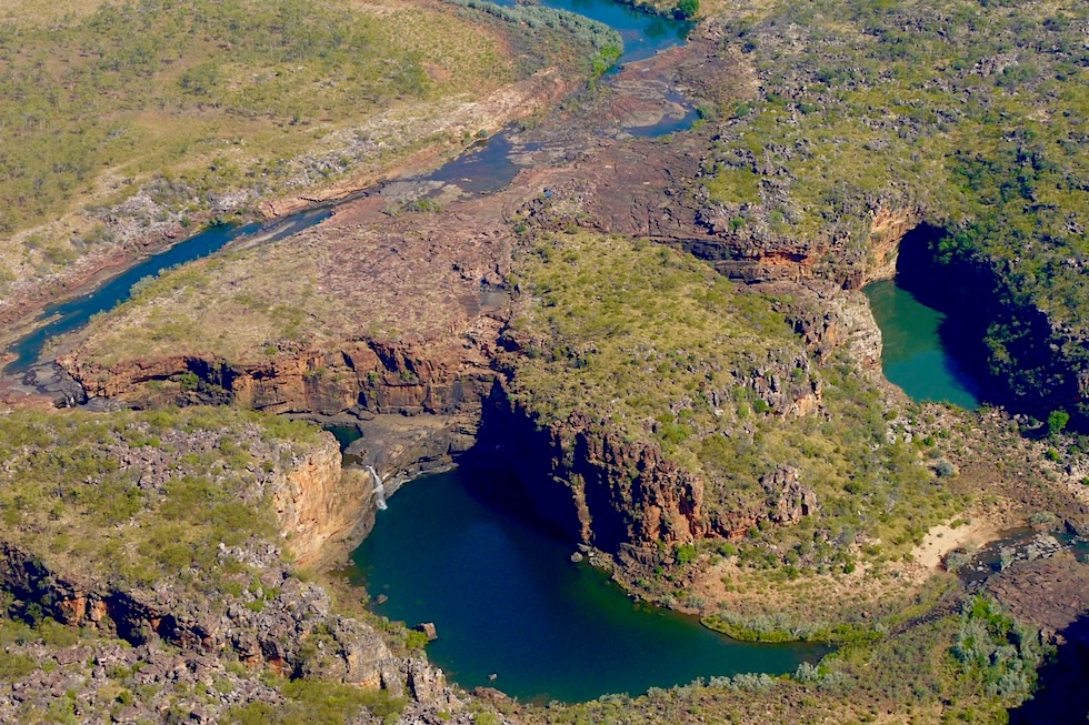 Mitchell Falls aus der Vogelperspektive - Kingfisher Scenic Flight - Kimberley Outback - Western Australia