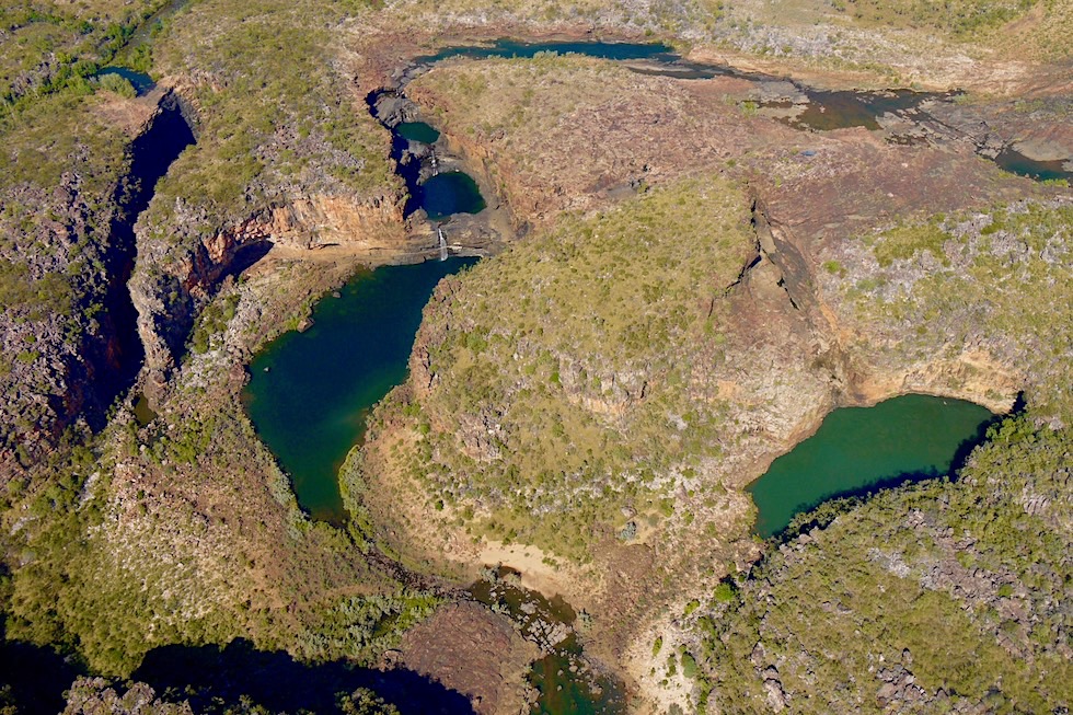 Mitchell Falls: Eines der Highlights des Wandjina Explorer Rundflugs - Kingfisher Tours Scenic Flights, Kununurra - Kimberley - Western Australia