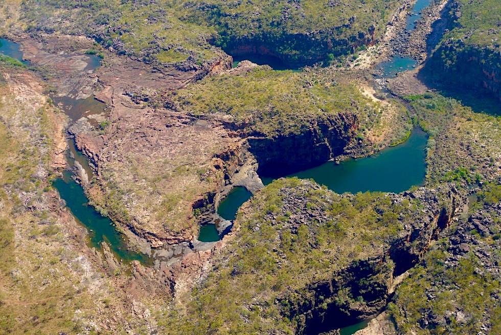Überwältigend schönes Mitchell Plateau & Mitchell Falls aus der Vogelperspektive - Kingfisher Scenic Flight: Wandjina Explorer - Kimberley Outback - Western Australia