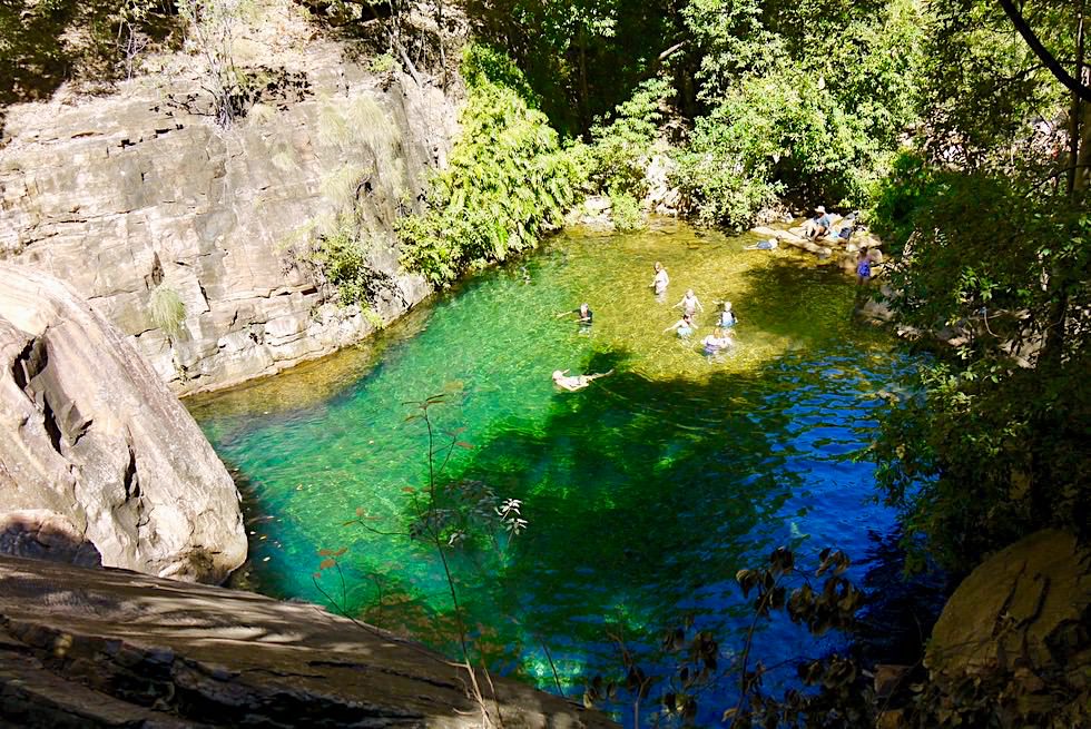 Wunderschön: Turquoise Pool Ausblick - Emma Gorge Wanderung - Kimberley - Western Australia