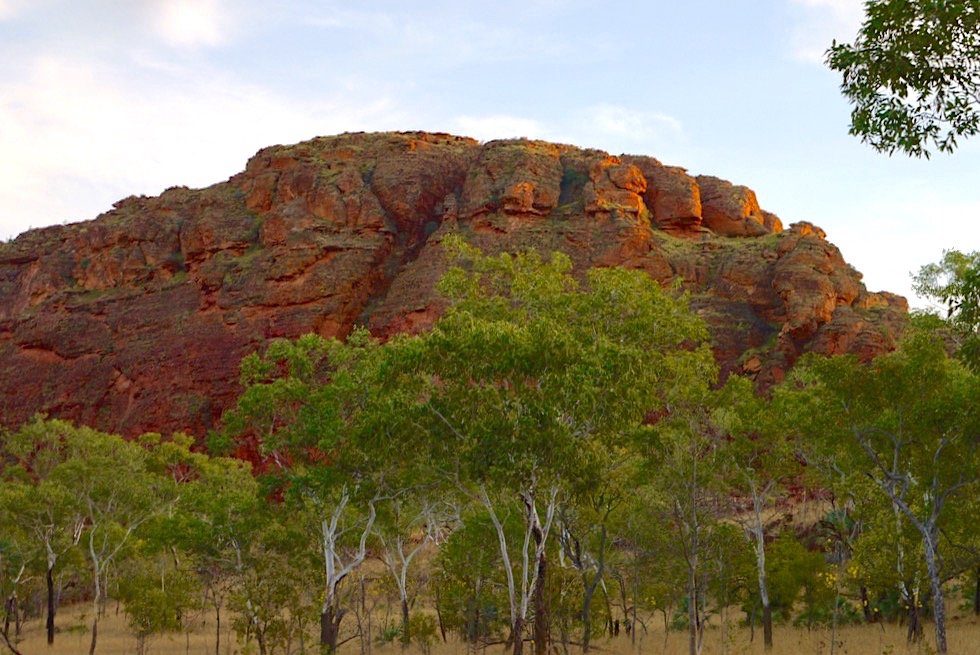 Keep River National Park - Ausblick vom Jarnem Campground vor Sonnenuntergang - Northern Territory