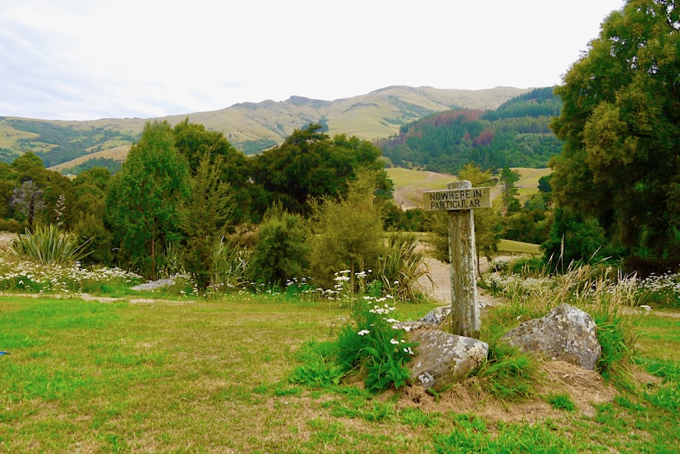 Little River Campground - Wanderwege mit grandiosen Ausblicken über das Okuti Valley - Banks Peninsula - Südinsel Neuseeland