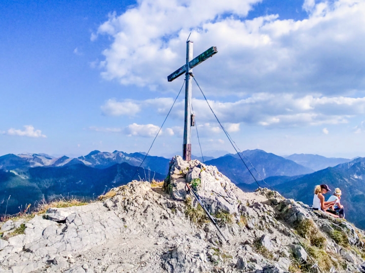 Risserkogel - Gipfel, Gipfelkreuz & faszinierender Ausblick - Einer der schönsten und höchsten Tegernseer Berge - Bayern