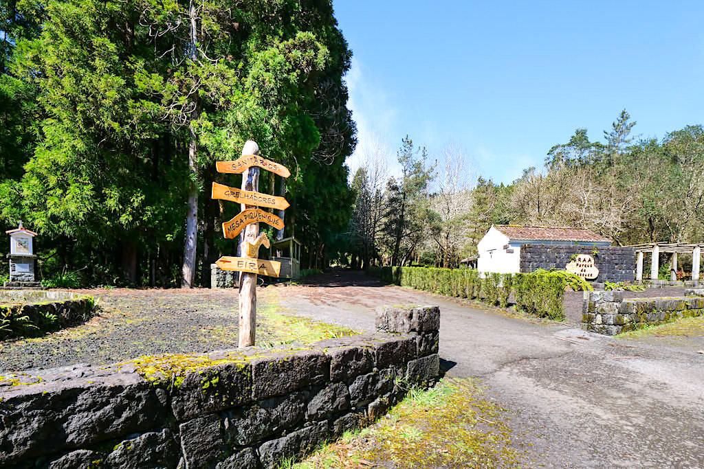 Parque Forestal do Cabouco Velho - Wald-Erholungsgebiet auf Faial zum Wandern und mit Picknickplätzen - Azoren