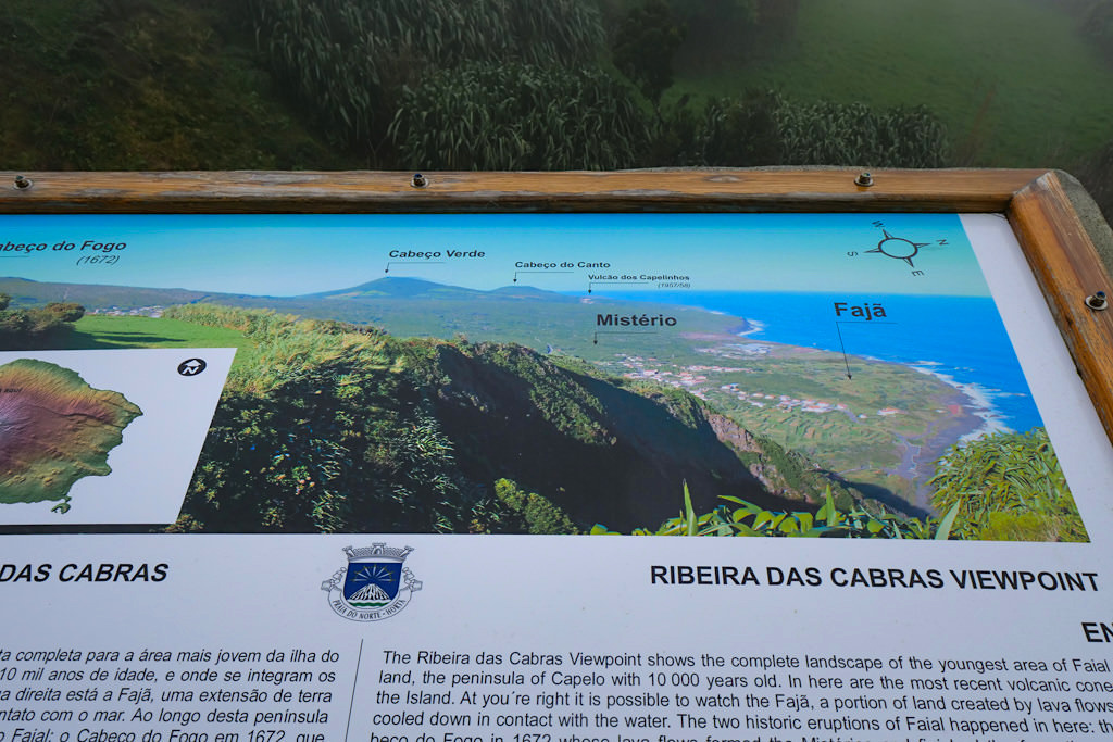 Miradouro da Ribeira das Cabras - grandioser Ausblick im Westen von Faial über die ganze Vulkankette hinweg - Azoren