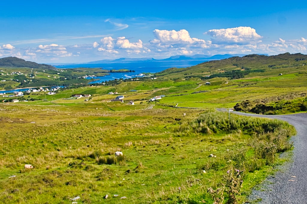 Untere Teil des Pilgrim's Path - Sliabh Liag Wanderung - Donegal, Irland