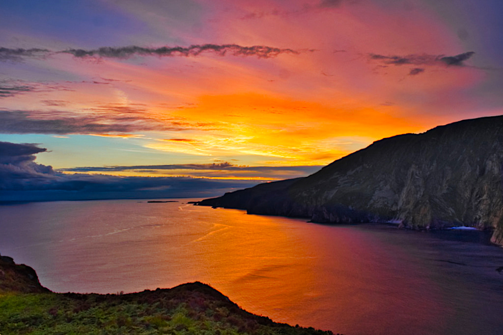 Wunderschöne Sonnenuntergänge am Slieve League Viewpoint - Donegal, Irland