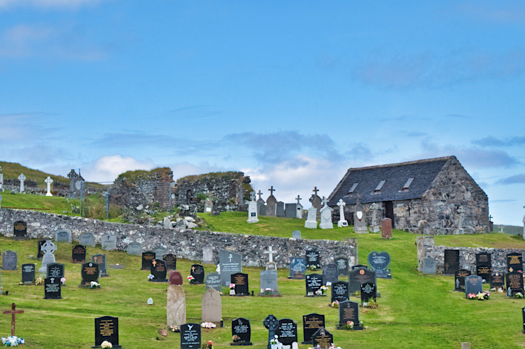 Eoligarry Friedhof, Kapelle St Barr & alte Ruinen - Insel Barra - Äußere Hebriden